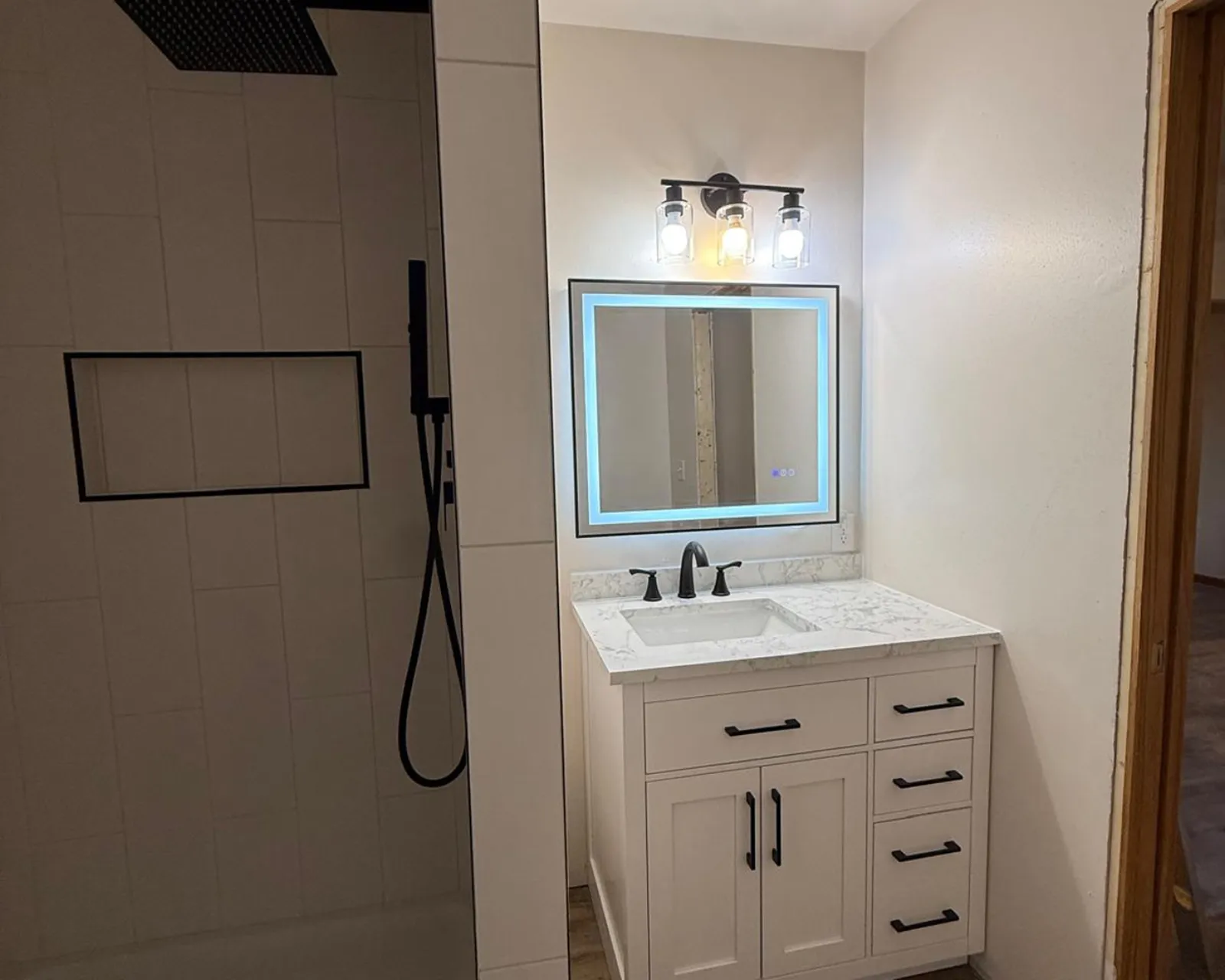 After: remodeled bathroom by 3 Brothers Construction