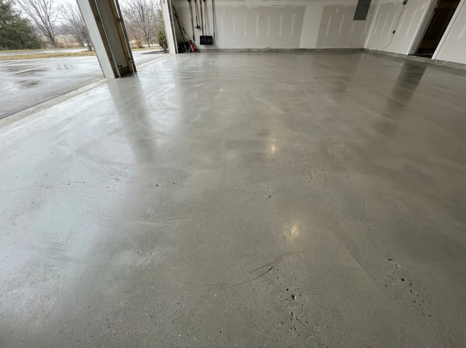 Example of finished concrete work
