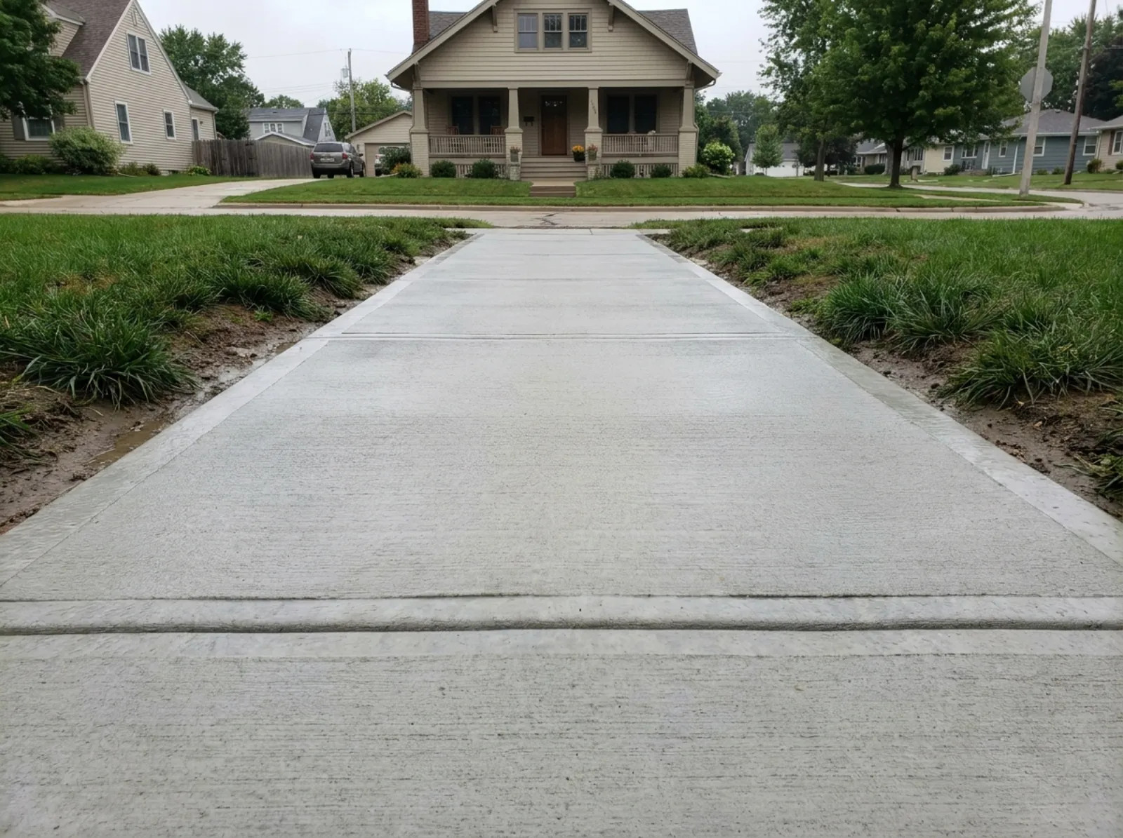 Example of finished concrete work