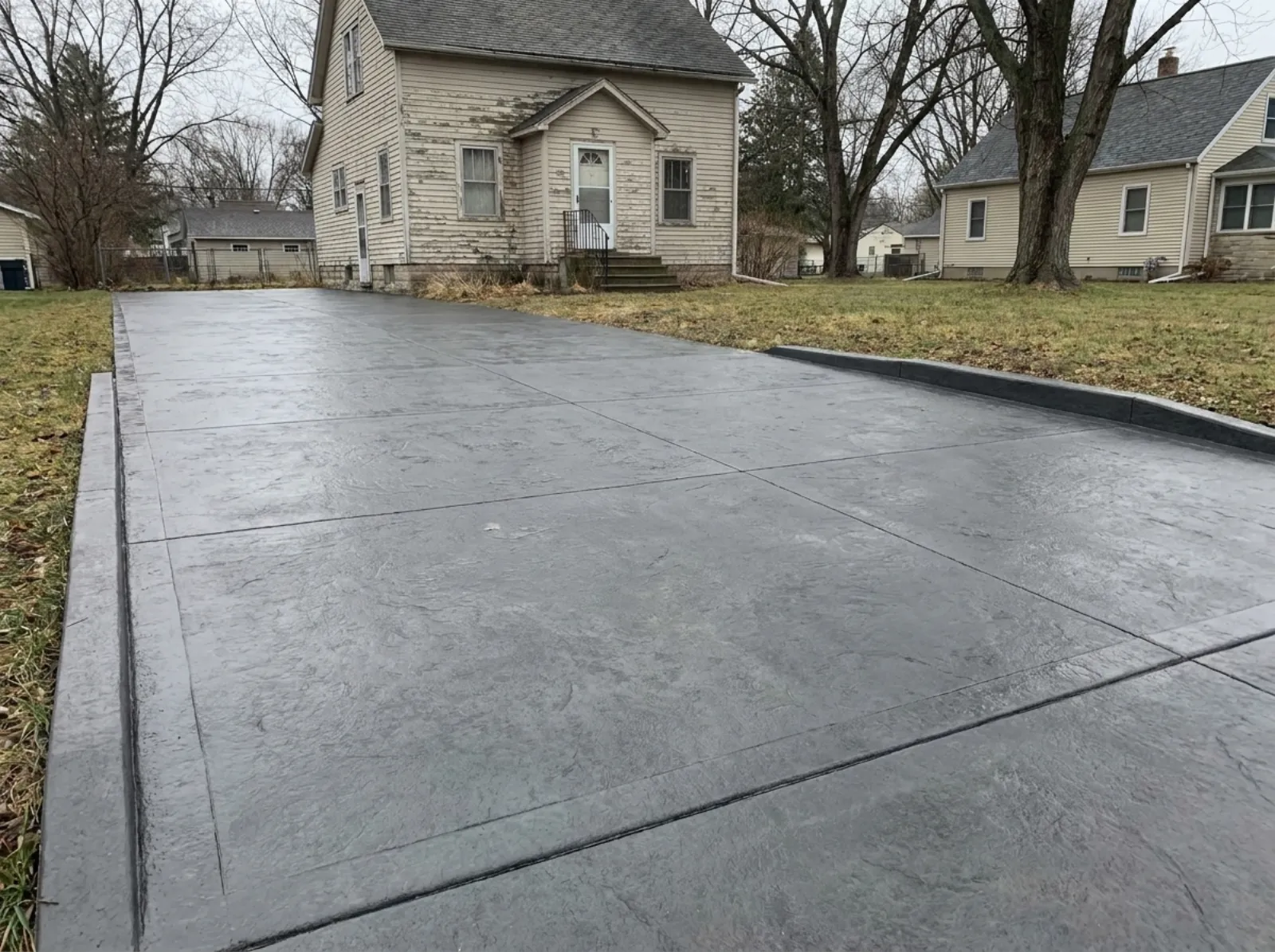 Example of finished concrete work