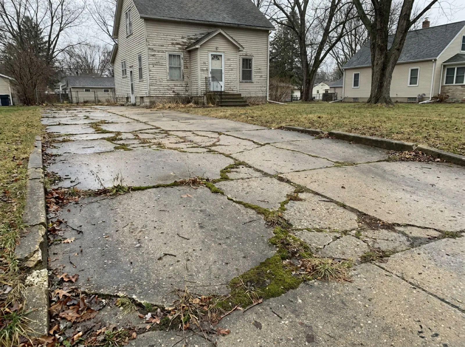 Example of finished concrete work