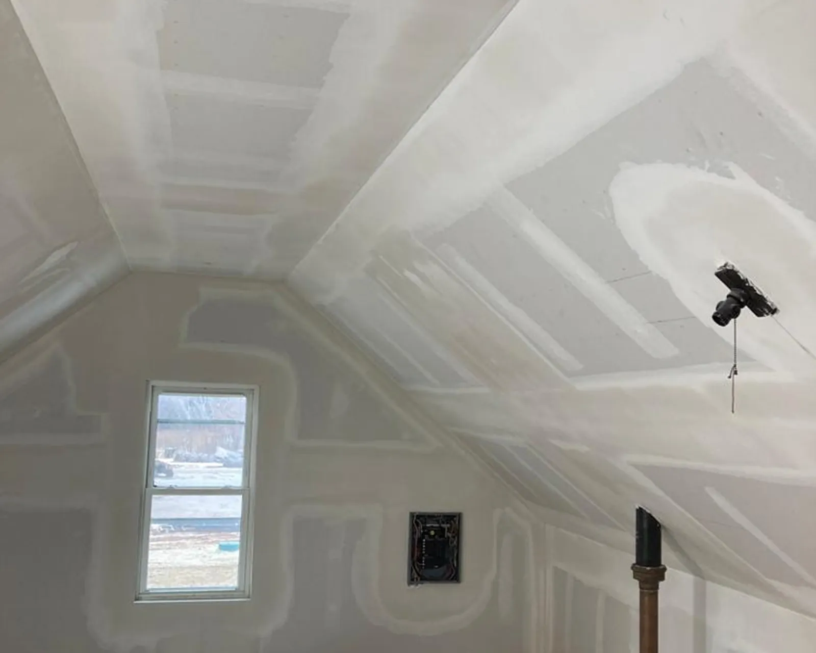 After: finished, painted drywall by 3 Brothers Construction