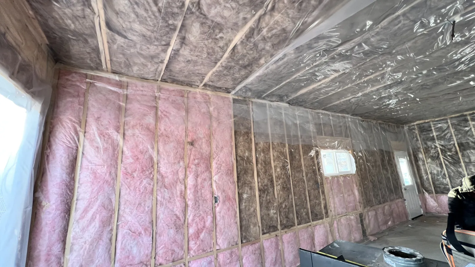 Example of finished insulation work