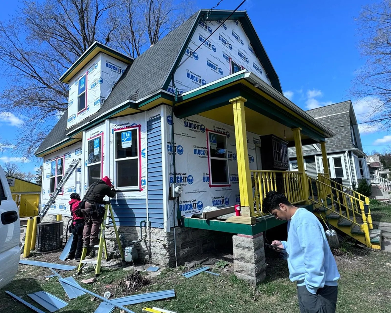 During: the project in progress